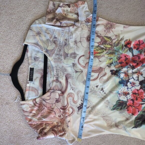 Vintage Lace Y2K Artsy Asymmetric Lagenlook Embellished Japanese Floral Dress L - Picture 6 of 7